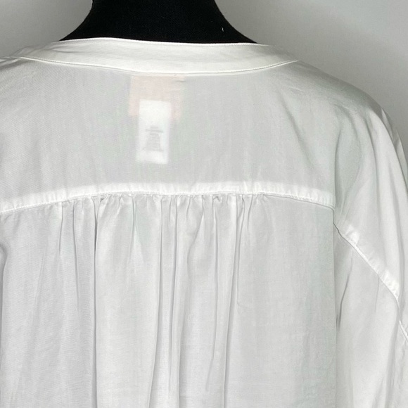 🔥 Ruby Rd White Short Sleeves w/ Ties Y Neck PXL - Picture 7 of 9